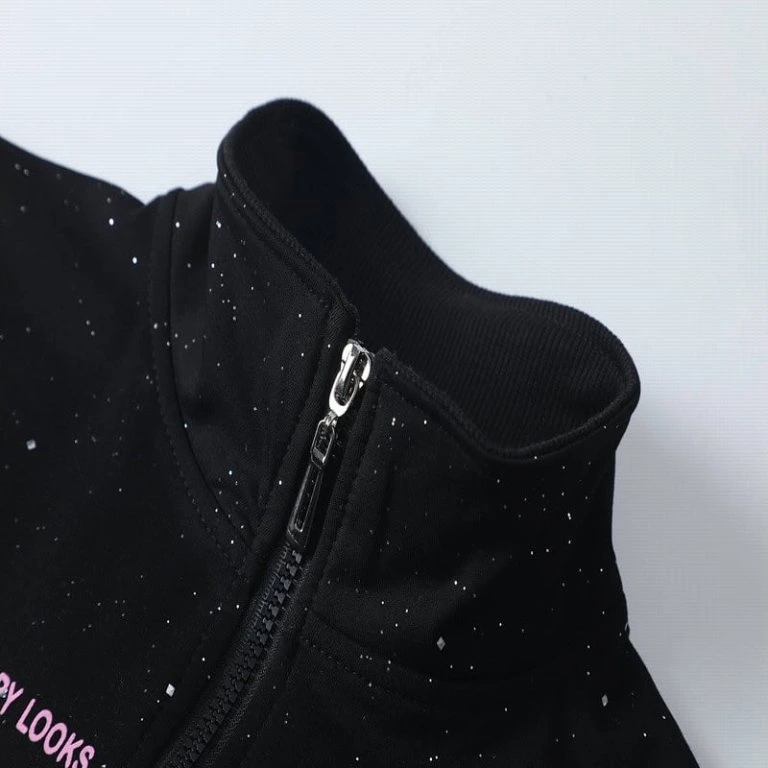 Dívčí mikina na zip Kugo SM3551 tmavě modrá